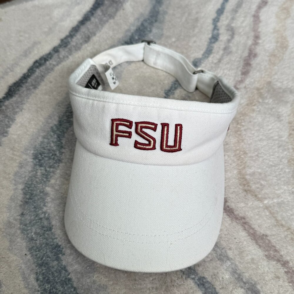 Nike FSU Florida State Seminoles Dri-Fit Visor White